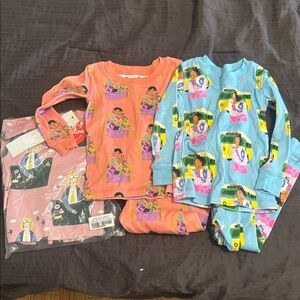 Piccolina Influential Women and Protest Pajamas Bundle 3T/4T EUC